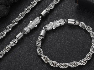 CZ Rope Bracelet