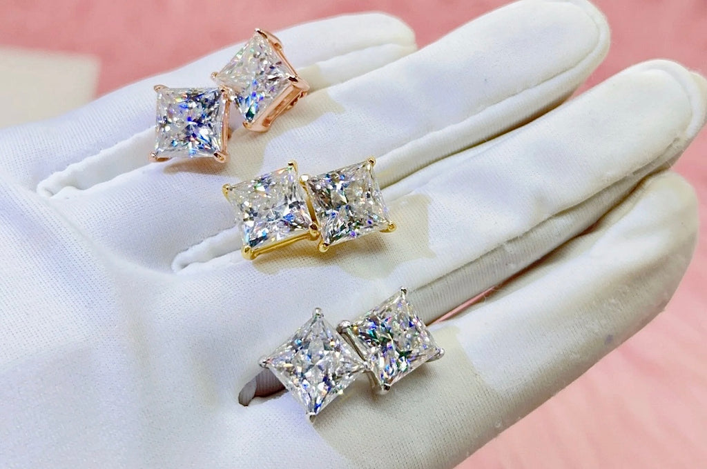 Mirror Stud Earrings VVS
