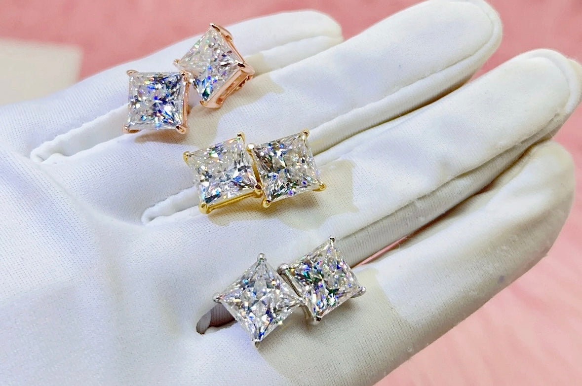 Mirror Stud Earrings VVS
