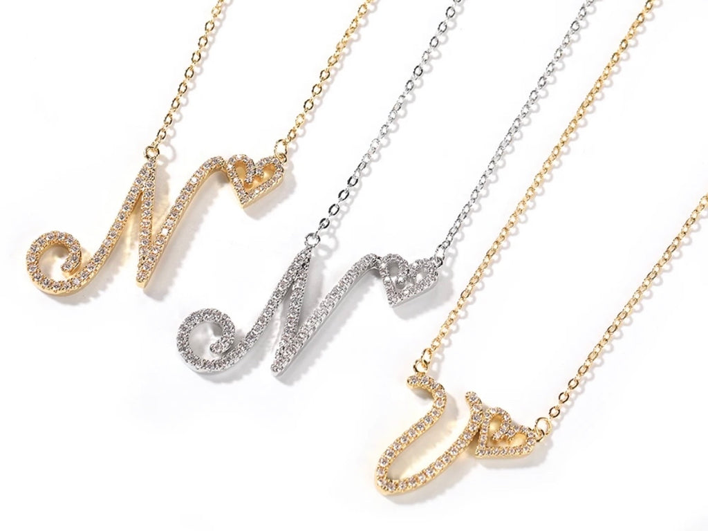 Sparkle Letter Necklace