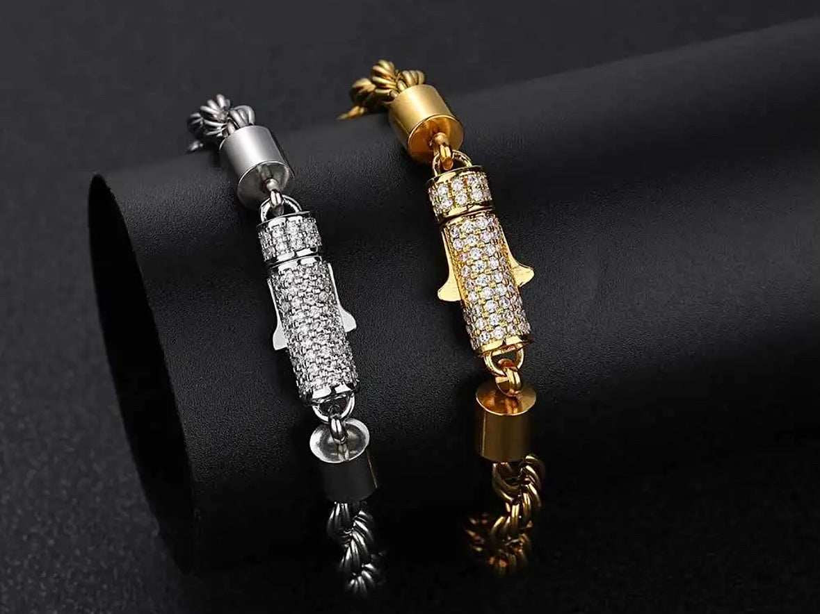 CZ Rope Bracelet