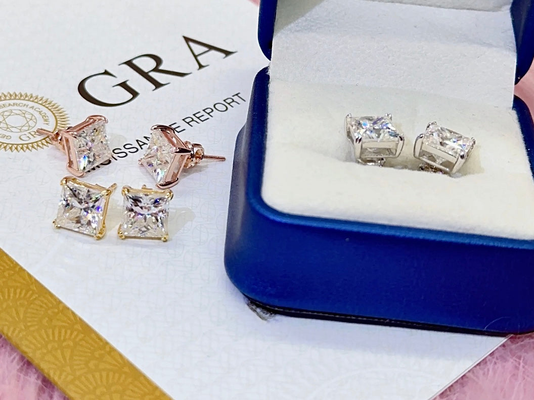 Mirror Stud Earrings VVS