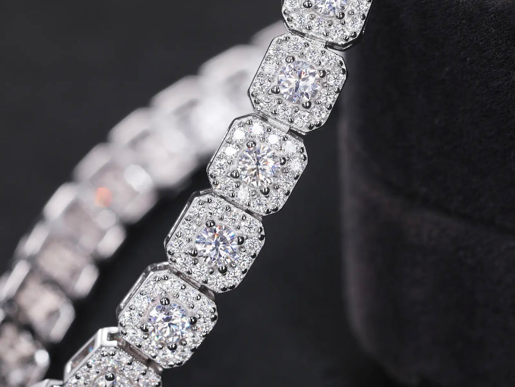 Halo Line Bracelet VVS