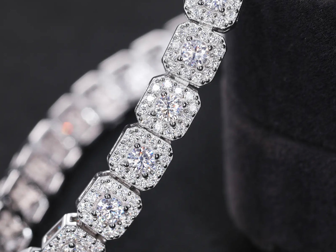 Halo Line Bracelet VVS