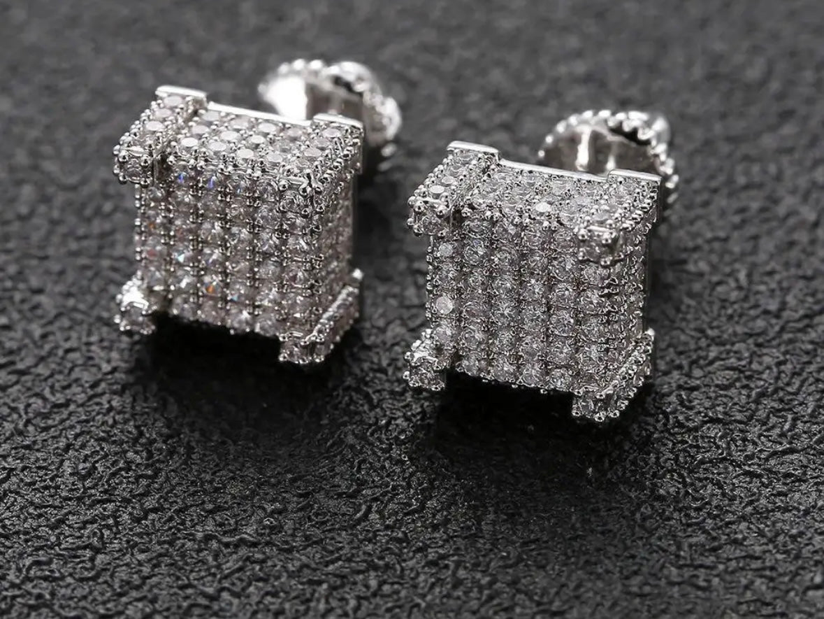 Square Stud Earring VVS