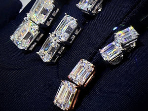 Emerald Cut Earrings VVS