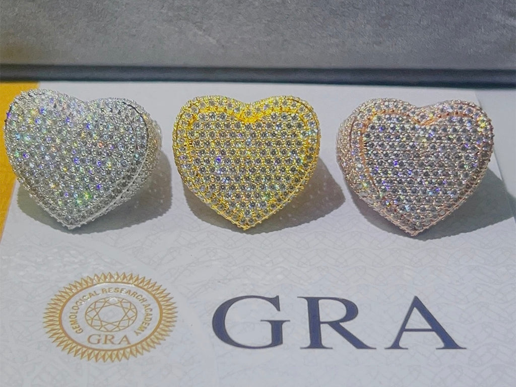 Iced Hearted Ring VVS