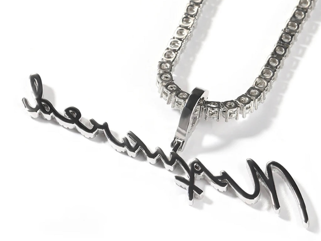 Slim Cursive Pendant