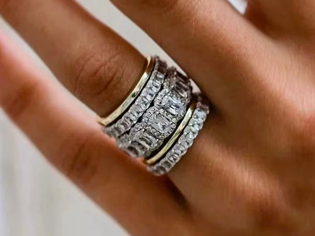 Serenity Stack - 5 piece ring stack