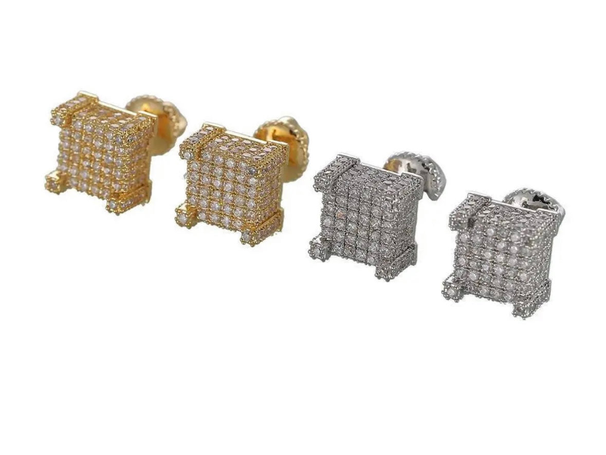 Square Stud Earring VVS