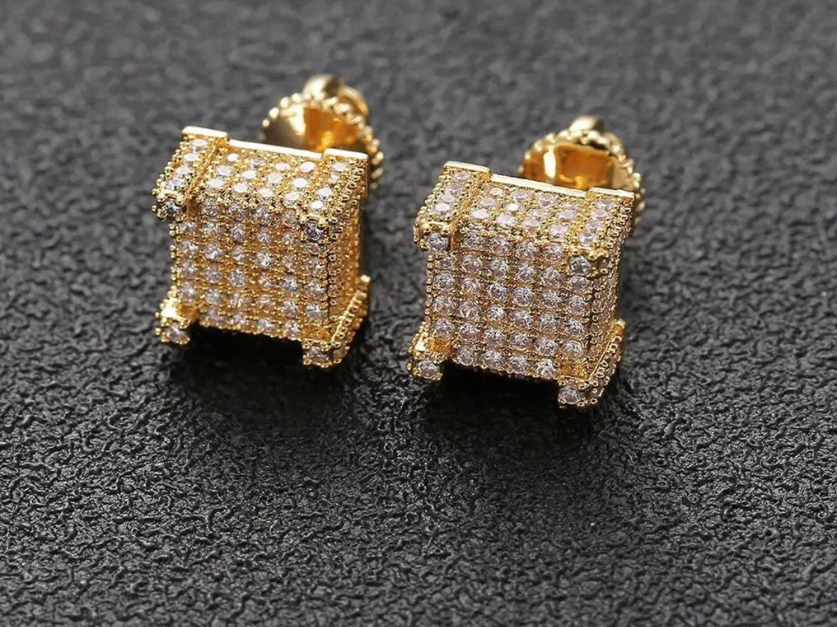 Square Stud Earring VVS