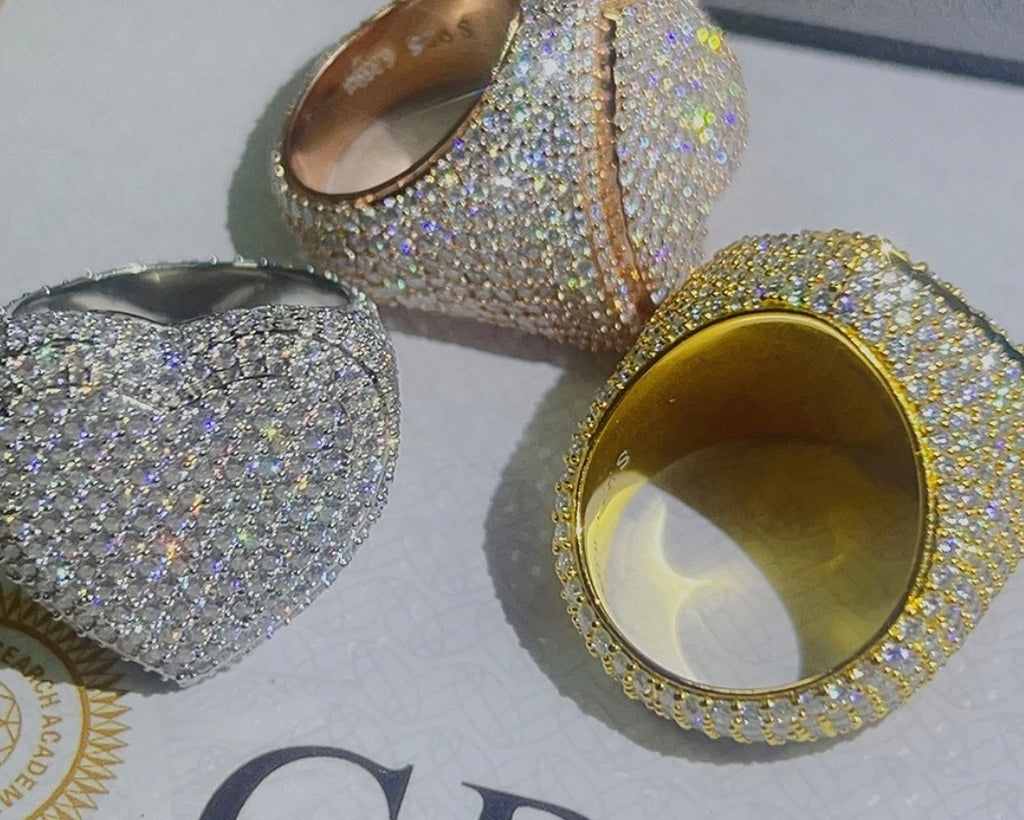 Iced Hearted Ring VVS