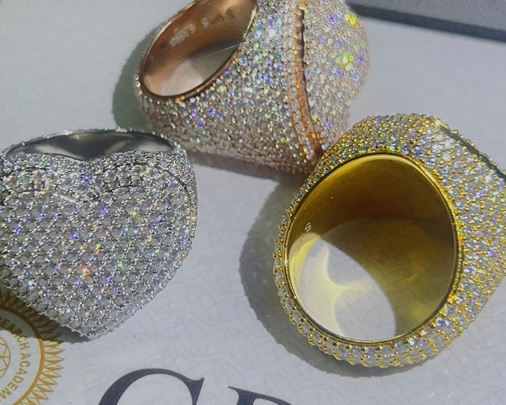 Iced Hearted Ring VVS