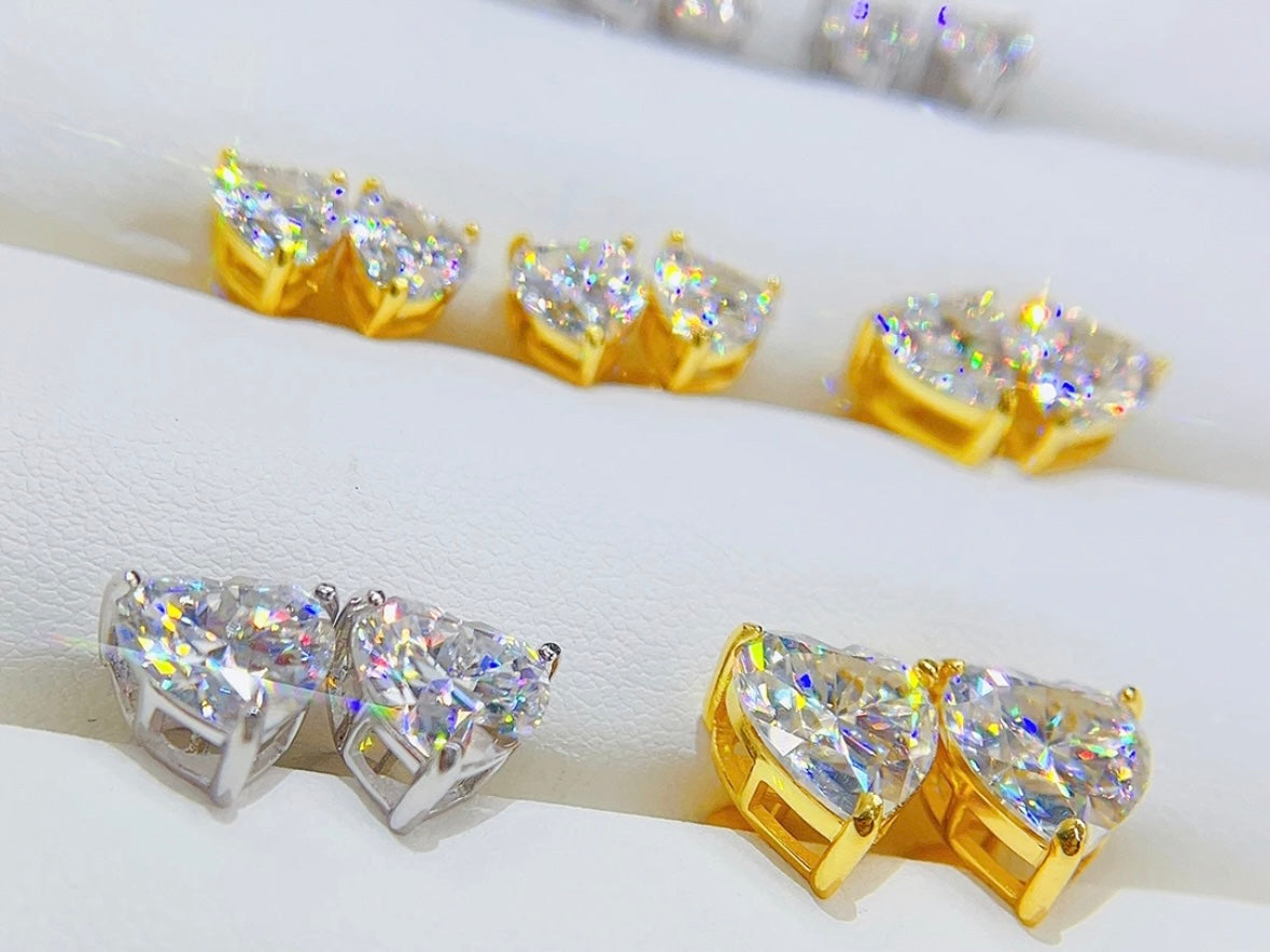 Heart Shaped Earrings VVS