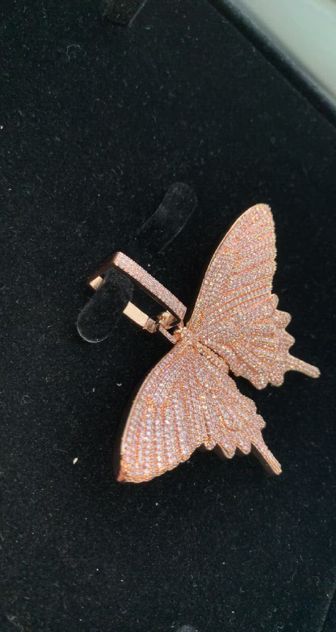 Pink Butterfly Pendant