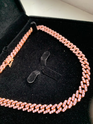 Pink Cuban Chain