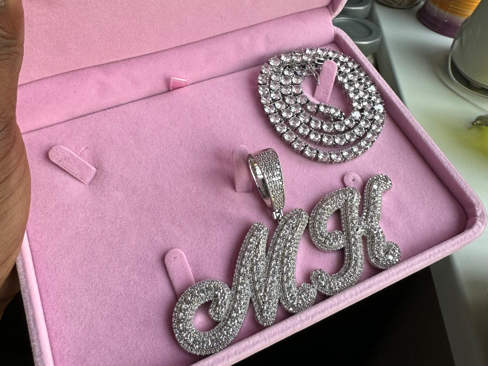 Brush Letter Name Necklace