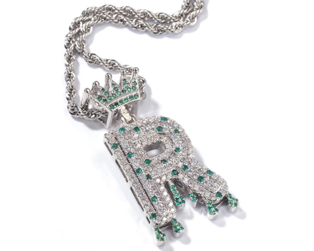 Crown Letter Pendant