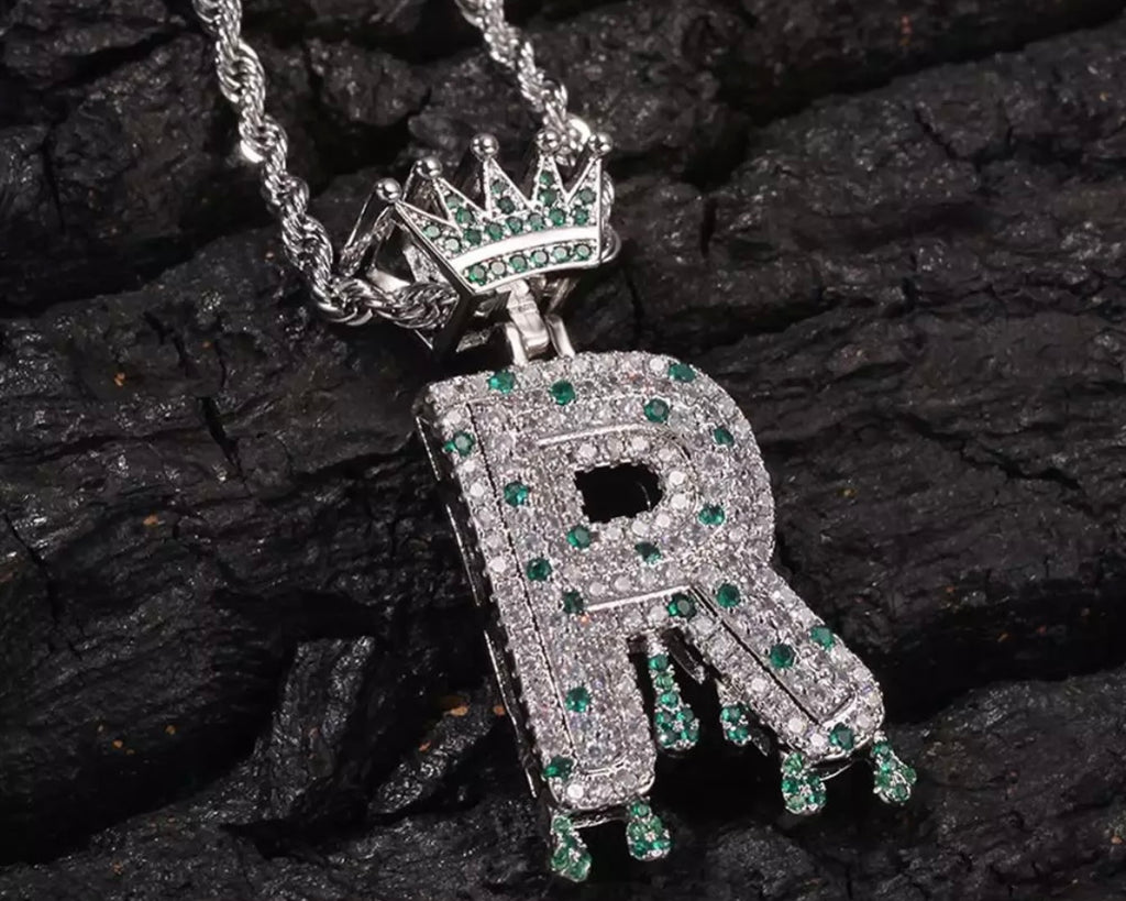 Crown Letter Pendant