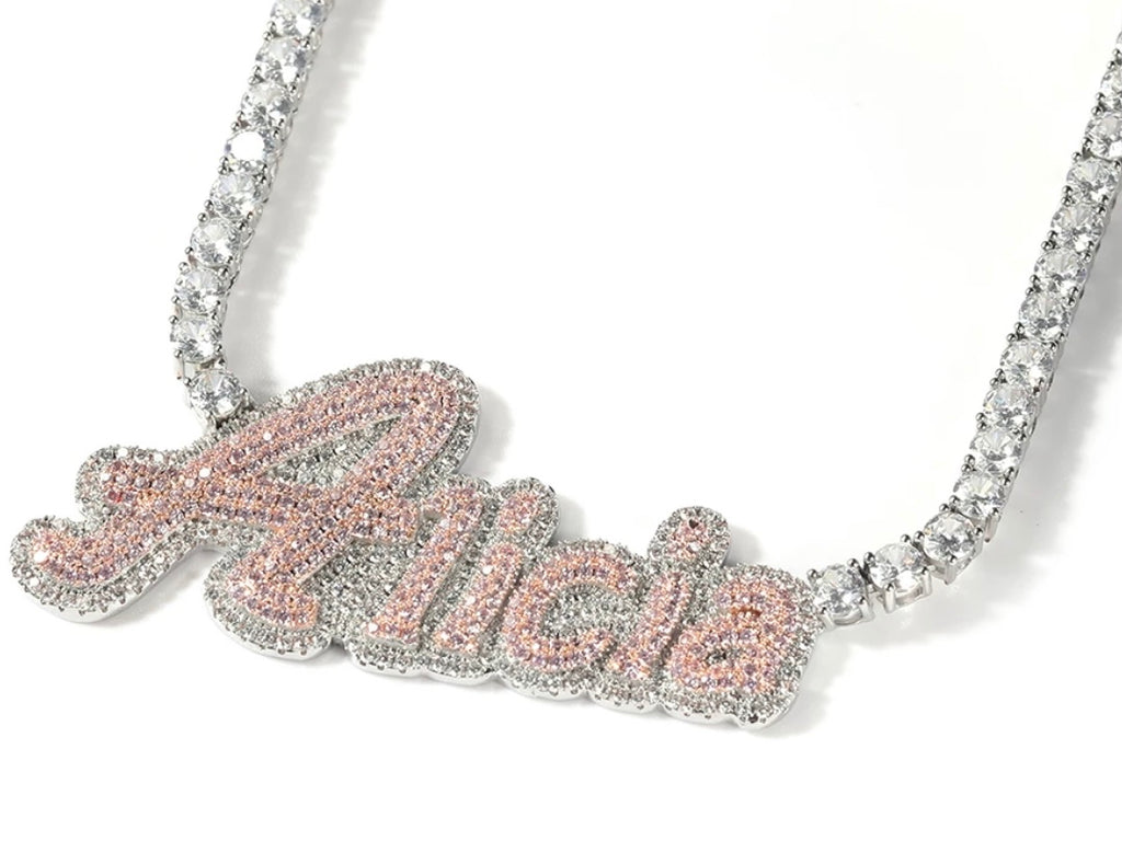 Bubble Letter Name Necklace