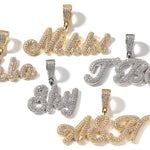 Smaller Brush Name Letter Necklace